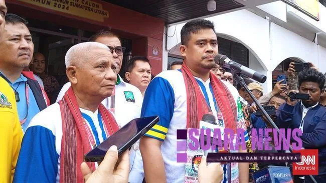 Bobby Nasution meminta para pendukungnya untuk tidak menjelek-jelekkan pasangan calon laindi Pilgub Sumut: Eddy Rahmayadi-Hasan Basri Sagala.